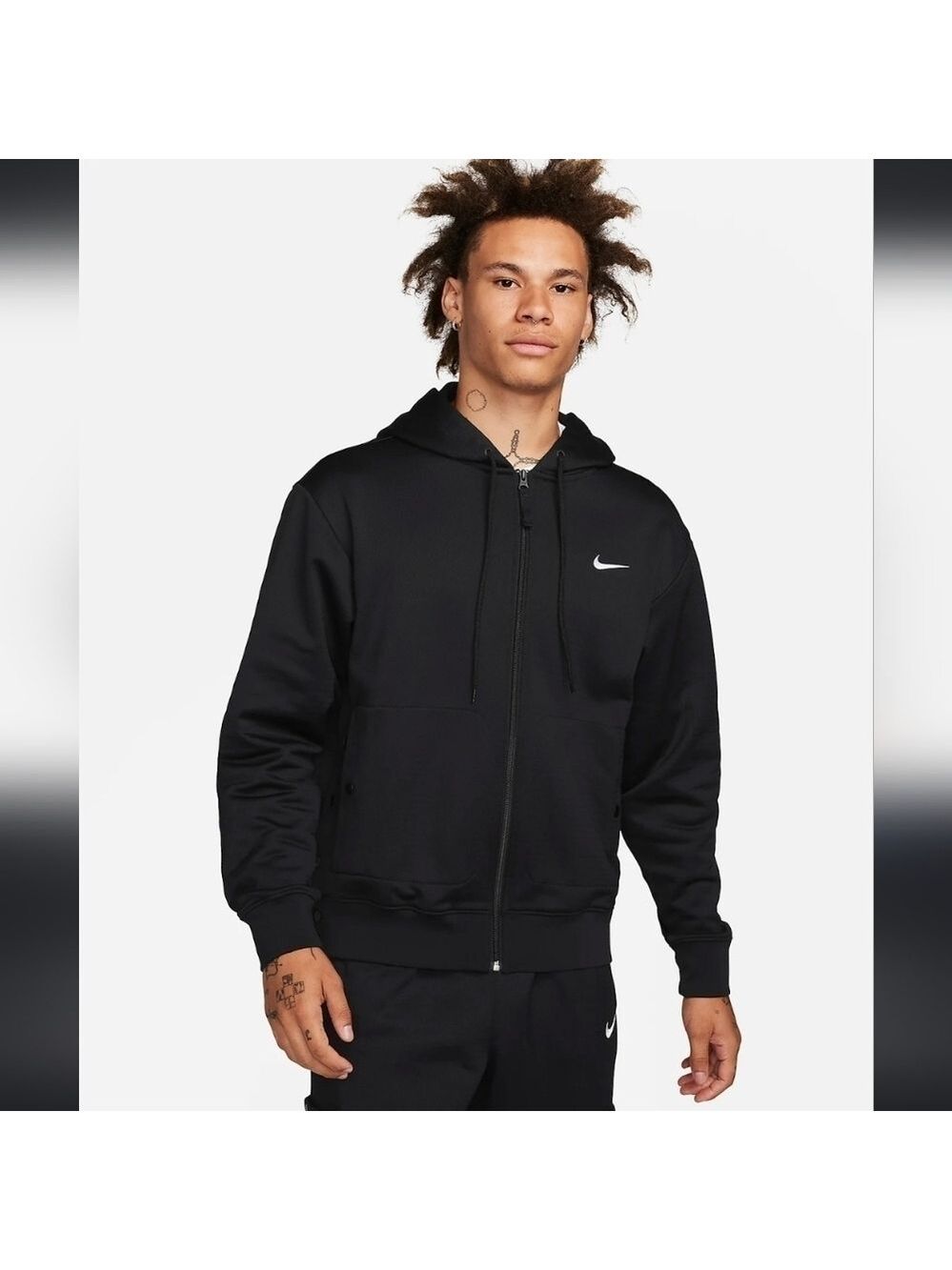 NIKE MEN'S THERMA-FIT FULL ZIP FITNESS TOP XL LIKE NEW